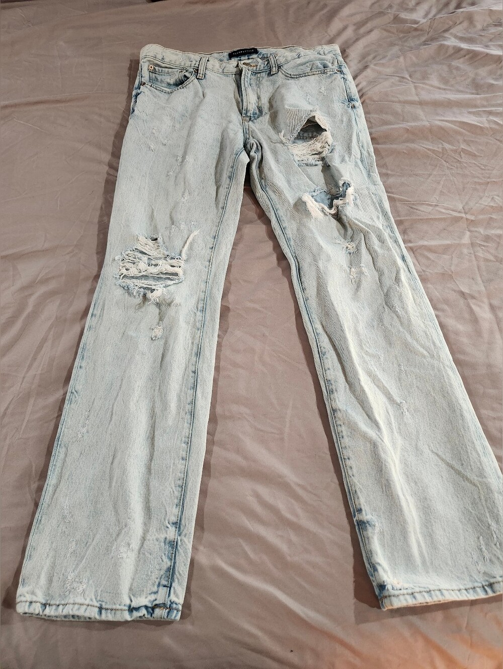 Aeropostale Light Blue Relaxed Denim Jeans Womens Size 32 X 32